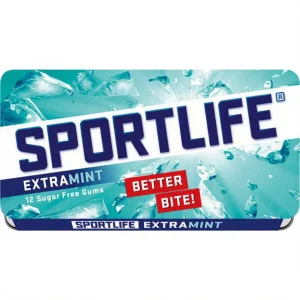 Sportlife Smashmint kauwgom suikervrij 12 stuks Nightmart.be